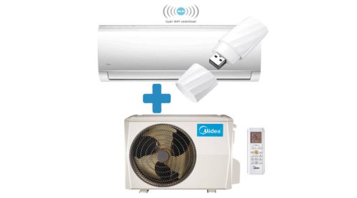 Midea Blanc MA-12N8D0-SP oldalfali Inverteres split klíma szett wifi 3,5KW R32