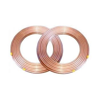 RÉZCSŐ 10x1mm LÁGY, VEGYTISZTA 25 m/tekercs 3/8"