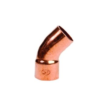 Réz ív 22mm 45° KB