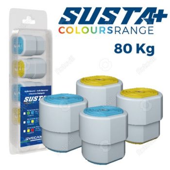   KLÍMATARTÓ KONZOLHOZ RUGÓS REZGÉSCSILLAPÍTÓ GUMIBAK SUSTA+ 80 kg (KÉK-SÁRGA)