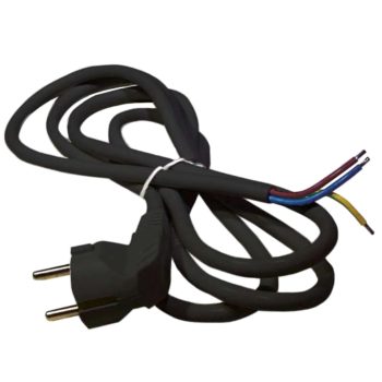 GUMIKÁBEL ÖNTÖTT DUGVILLÁVAL (90°-OS) 3X1,5 MM 5 FM