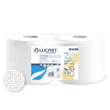   Lucart Strong Multi-Use Ipari törlőpapír, 2r., cell., 760lap/tek.,2tek./zsugor