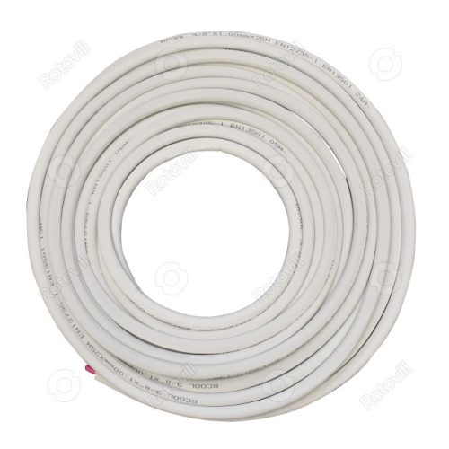 RÉZCSŐ 10x1 mm SZIGETELT, 25 m/tekercs, 3/8"